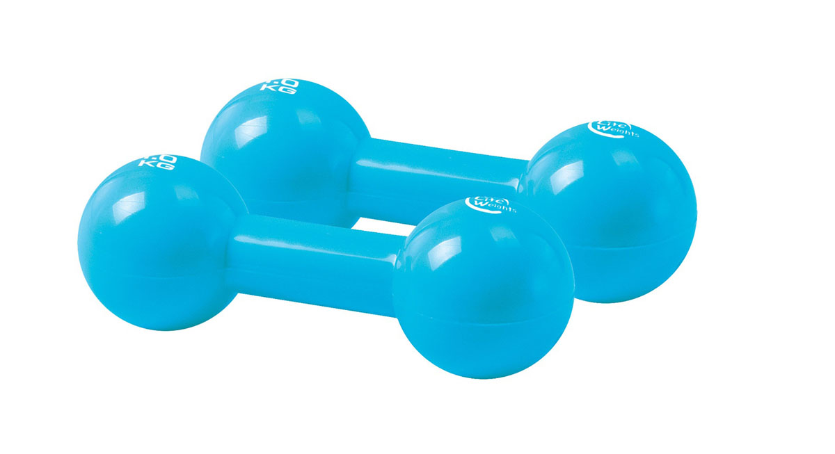 Гантель виниловая Lite Weights, цвет: голубой, 1 кг x 2 шт3967EG Гантель виниловая Lite Weights, цвет: голубой, 1 кг x 2 шт3967EGГантель Lite Weights с виниловым покрытием отлично подойдет для занятий спортом. Она наполнена песком. Гантель помогает укрепить мышцы рук, грудной клетки, верхней части спины и плеч.
