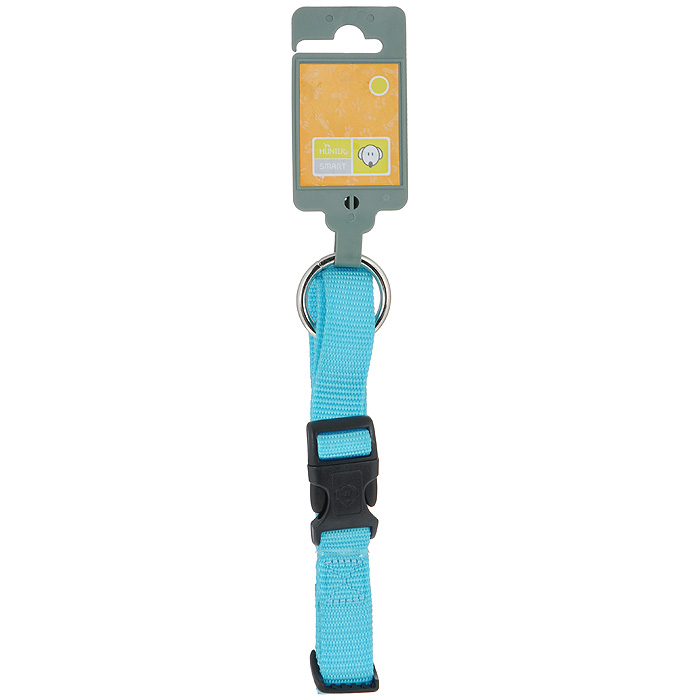 Ошейник для собак Hunter Smart Ecco М, цвет: бирюзовый92161 Ошейник для собак Hunter Smart Ecco М, цвет: бирюзовый92161Ошейник для собак Hunter Smart Ecco предназначен для собак средних пород. Ошейник изготовлен из нейлона. Пластиковый бегунок позволяет регулировать и фиксировать ошейник. Изделие оснащено хромированным металлическим кольцом для поводка. Обхват шеи: 35 см - 53 см. Ширина ошейника: 2 см.