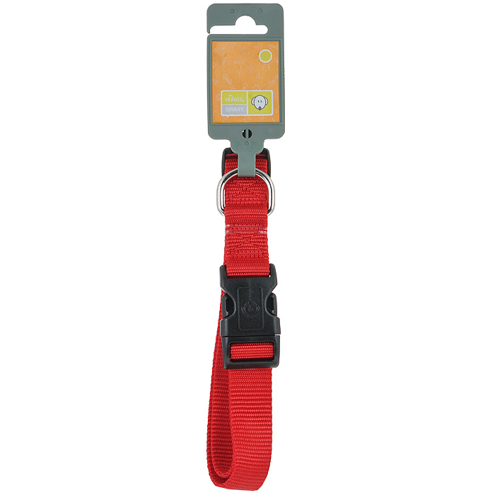 Ошейник для собак Hunter Smart Ecco М, цвет: красный91630 Ошейник для собак Hunter Smart Ecco М, цвет: красный91630Ошейник для собак Hunter Smart Ecco предназначен для собак средних пород. Ошейник изготовлен из нейлона. Пластиковый бегунок позволяет регулировать и фиксировать ошейник. Изделие оснащено хромированным металлическим кольцом для поводка. Обхват шеи: 35 см - 53 см. Ширина ошейника: 2 см.