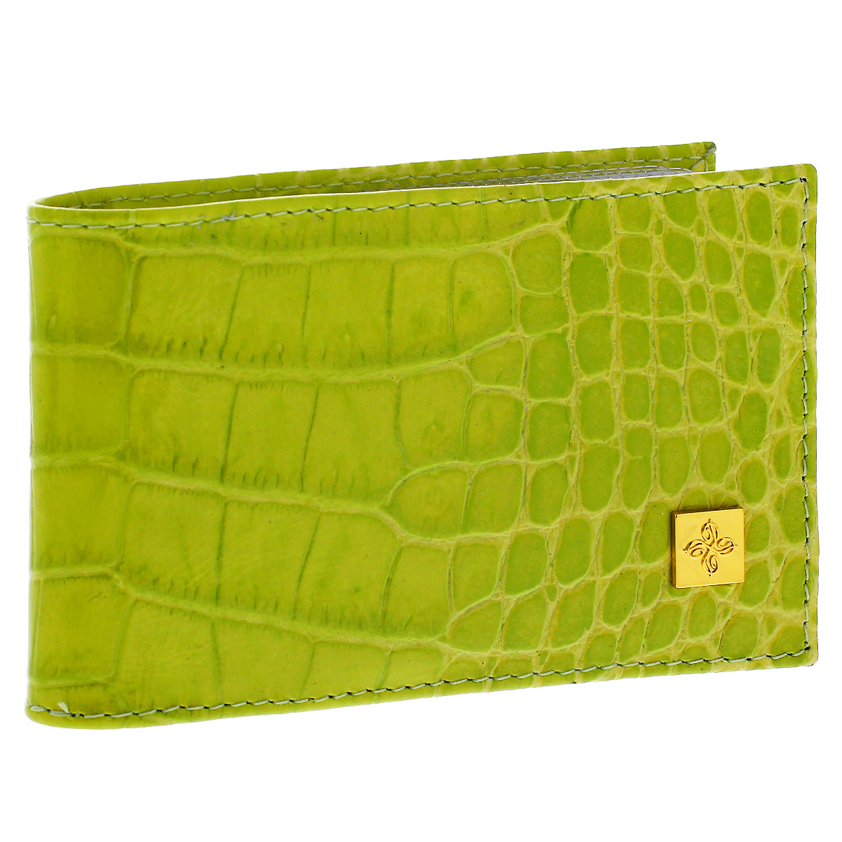 Визитница Dimanche Lime, цвет: лаймовый. 394394 Визитница Dimanche Lime, цвет: лаймовый. 394394Визитница Lime - это стильный аксессуар, который не только сохранит визитки и кредитные карты в порядке, но и, благодаря своему строгому дизайну и высокому качеству исполнения, блестяще подчеркнет тонкий вкус своего обладателя. Визитница выполнена из натуральной высококачественной кожи с декоративным тиснением и содержит внутри съемный блок из 16 прозрачных пластиковых вкладышей, рассчитанных на 32 визитки. Визитница Lime станет великолепным подарком ценителю современных практичных вещей. Изделие упаковано в фирменную коробку из картона. Характеристики: Материал: натуральная кожа, пленка ПВХ, металл. Цвет: лаймовый. Размер визитницы: 10,5 см х 6,5 см х 1,5 см.