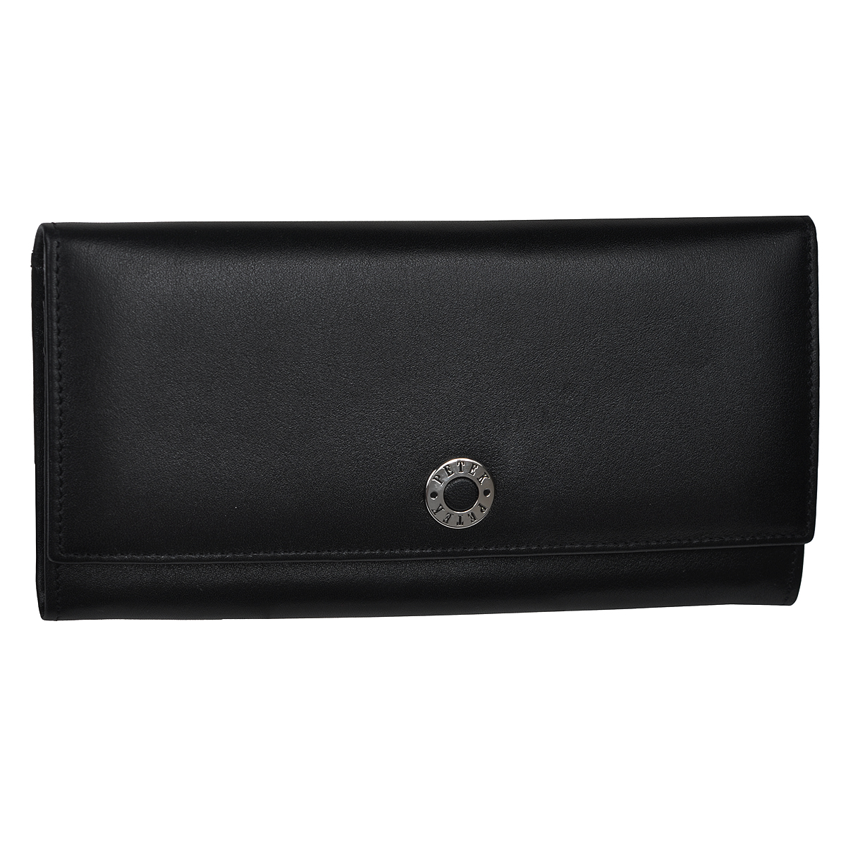 Портмоне женское Petek 1855, цвет: черный. 379.000.01379.000.01 Black Портмоне женское Petek 1855, цвет: черный. 379.000.01379.000.01 BlackЖенское портмоне Petek 1855 изготовлено из натуральной кожи черного цвета. Закрывается при помощи клапана на кнопку. Купюры вмещаются в полную длину. Внутри содержится отделение для купюр, 2 открытых кармана и 5 карманов для пластиковых карт. На задней стенке с внешней стороны расположено отделение для мелочи, закрывающееся на молнию. Внутренняя поверхность отделана атласным текстилем серого цвета. Фурнитура - серебристого цвета. Стильное портмоне эффектно дополнит ваш образ и станет незаменимым аксессуаром на каждый день. Изделие упаковано в фирменную коробку коричневого цвета с логотипом фирмы Petek 1855.