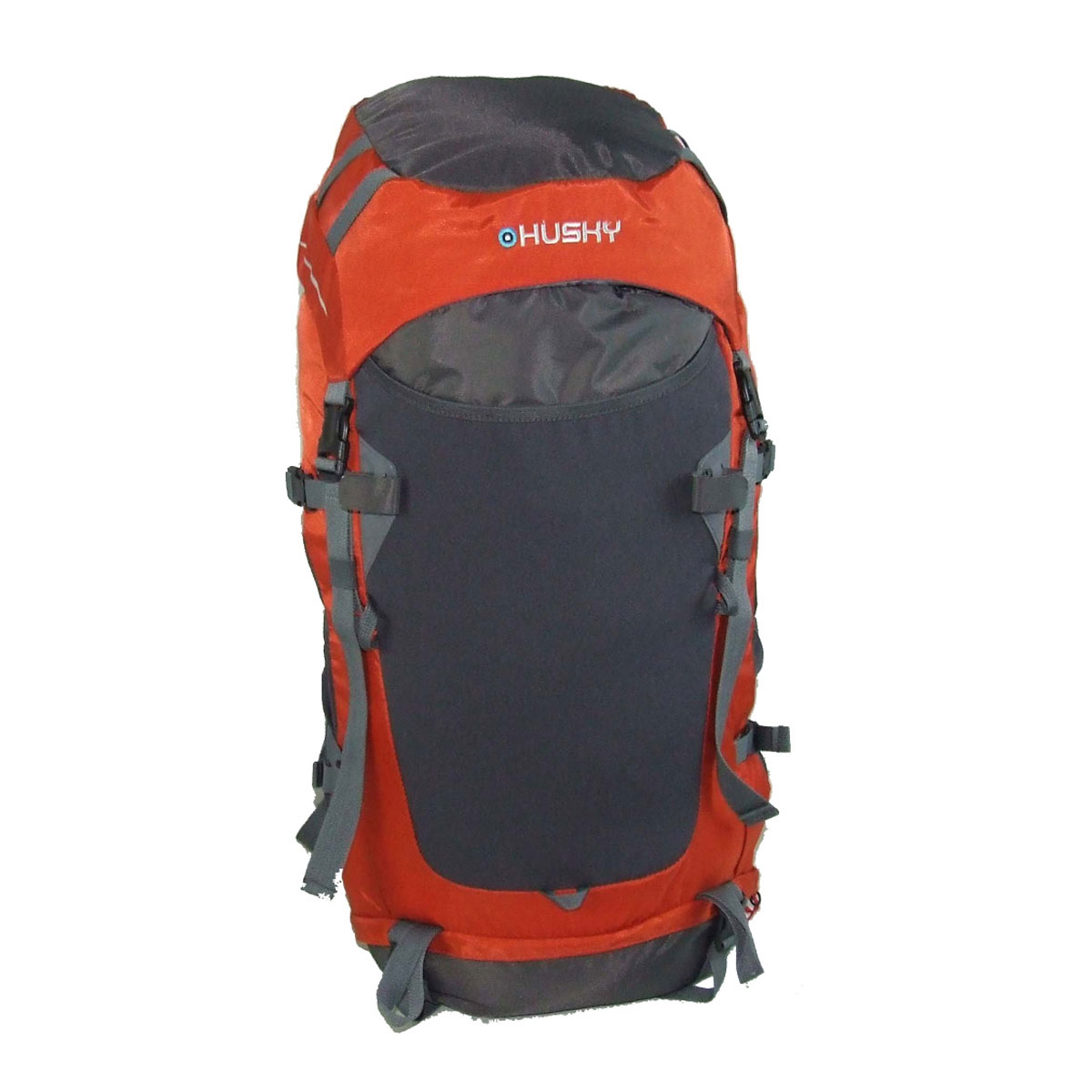 Рюкзак туристический Husky Rony 50, цвет: оранжевыйУТ-000057591 Рюкзак туристический Husky Rony 50, цвет: оранжевыйУТ-000057591Рюкзак туристический Husky Rony 50 станет Вашим незаменимым спутником во время путешествий, отдыха на свежем воздухе или занятий спортом. Вместительное внутреннее отделение, множество внешних карманов вместят все необходимо снаряжение, при этом вес рюкзака равномерно распределяется на вашу спину и плечи благодаря спинке анатомической формы с ребрами жесткости. Удобные плечевые лямки и поясной ремень надежно зафиксируют рюкзак на спине во время сложного похода. Особенности: два отделения с боковым входом, водонепроницаемая легкая ткань, жесткая спина из пластика EVA, дюралюминиевые вставки, боковые карманы-сетки, держатели для палок, ледоруба, регулируемая крышка-карман, накидка от дождя, молнии YKK, система вентиляции спины ETS, место для гидратора, светоотражающие элементы, материал: Нейлон 420D 100T, нейлон RipStop 200D W/P.