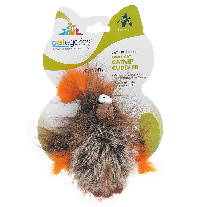 Игрушка для кошек R2P Pet Categories. Сова, с кошачьей мятой6111 Игрушка для кошек R2P Pet Categories. Сова, с кошачьей мятой6111Забавная игрушка для кошек R2P Pet Categories. Сова выполнена из текстиля, украшена перьями и наполнена большим количеством сухой кошачьей мяты. Запах мяты привлекает кошек и побуждает их играть. Такая игрушка привлечет внимание вашего любимца и не оставит его равнодушным. Размер игрушки: 13 см х 8 см х 5 см.