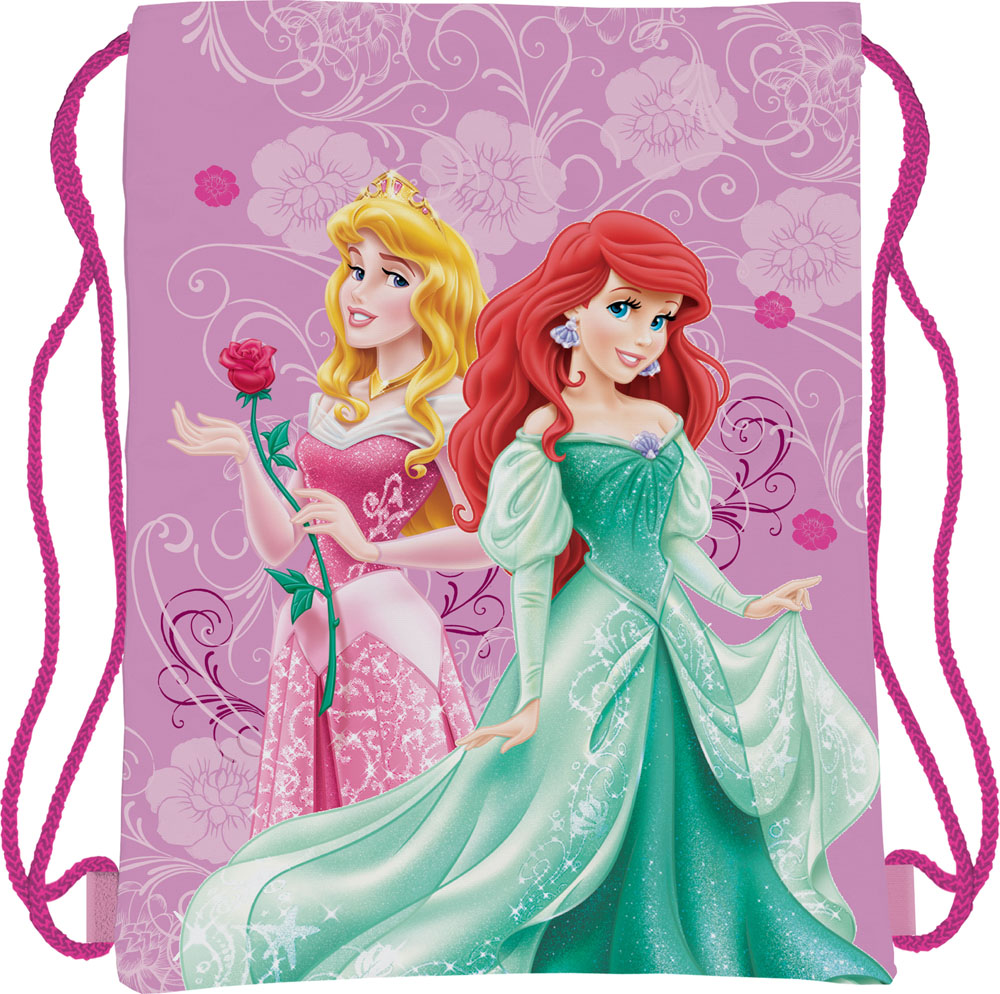 Сумка для сменной обуви Disney Princess, цвет: сиреневый, фуксияPRBB-MT1-883 Сумка для сменной обуви Disney Princess, цвет: сиреневый, фуксияPRBB-MT1-883Сумка для сменной обуви Disney Princess идеально подойдет как для хранения, так и для переноски сменной обуви и одежды. Сумка выполнена из мягкого водоотталкивающего материала и дополнена одним вместительным отделением, затягивающимся с помощью текстильного шнурочка. Шнурки фиксируются в нижней части сумки, благодаря чему ее можно носить за спиной как рюкзак. Оформлено изделие ярким принтом с изображением очаровательных диснеевских принцесс.