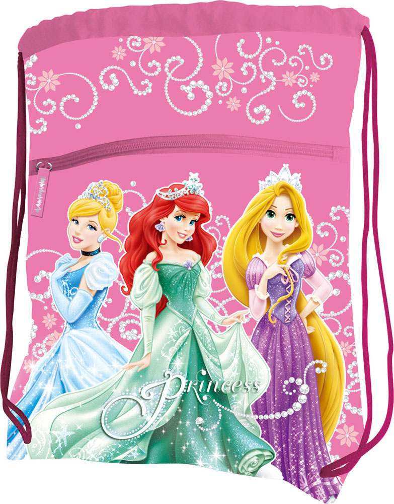 Сумка для сменной обуви Disney Princess, цвет: розовыйPRBB-RT2-880 Сумка для сменной обуви Disney Princess, цвет: розовыйPRBB-RT2-880Сумку Disney Princess удобно использовать как для хранения, так и для переноски сменной обуви. Она выполнена из прочного полиэстера и затягивается сверху текстильными шнурками. На лицевой стороне расположен большой внешний карман на застежке-молнии. Бегунок дополнен удобным текстильным держателем. Два небольших отверстия в нижней части обеспечивают вентиляцию. Плотный материал обеспечит надежность и долговечность сумки. Шнурки фиксируются в нижней части сумки, благодаря чему ее можно носить за спиной как рюкзак. Сумка оформлена ярким принтом с изображением очаровательных диснеевских принцесс.