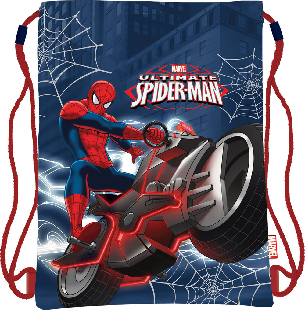 Сумка для сменной обуви Spider-Man, цвет: темно-синий, красныйSMAP-MT1-883 Сумка для сменной обуви Spider-Man, цвет: темно-синий, красныйSMAP-MT1-883Сумка для сменной обуви Spider-Man идеально подойдет как для хранения, так и для переноски сменной обуви и одежды. Сумка выполнена из мягкого водоотталкивающего материала и дополнена одним вместительным отделением, затягивающимся с помощью текстильного шнурочка. Шнурки фиксируются в нижней части сумки, благодаря чему ее можно носить за спиной как рюкзак. Оформлено изделие ярким принтом с изображением Человека-паука - главного героя мультфильма Spider-Man.