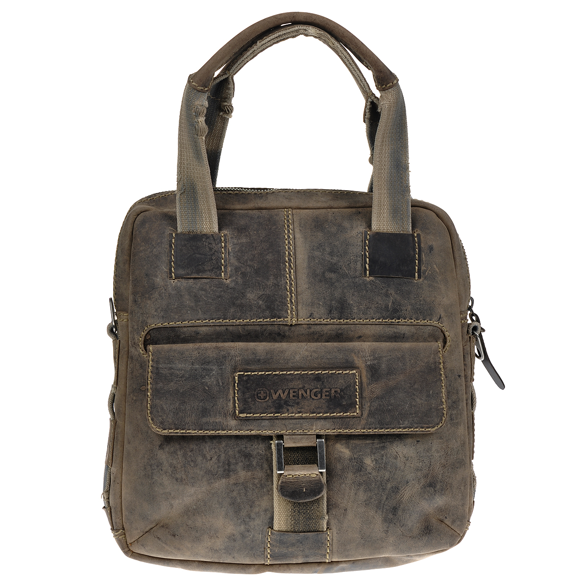 Сумка мужская Wenger Stonehide, цвет: светло-коричневый. W16-05W16-05 Сумка мужская Wenger Stonehide, цвет: светло-коричневый. W16-05W16-05Стильная, вместительная сумка Wenger “Stonehide” выполнена из крепкой эластичной бычьей кожи, обработанной по традиционной технологии - грубые швы, состаренные ремни. Вертикальная сумка имеет одно отделение на металлической молнии с двумя бегунками. Внутри - вшитый карман на молнии, шесть отделений для карточек и визиток, два кармана для пишущих инструментов, карман для мобильного телефона и отделение для планшетного компьютера. На лицевой стороне расположен карман, закрывающийся клапаном на магнитную кнопку. На задней стенке - вшитый карман на молнии. Сумка оснащена двумя ручками, а также текстильным плечевым ремнем регулируемой длины. Стильная, практичная сумка в стиле кэжуал для современного мужчины. Кожаные сумки Wenger - модные, функциональные, высококачественные сумки с уникальным дизайном. По всем вопросам гарантийного и постгарантийного обслуживания рюкзаков, чемоданов, спортивных и кожаных сумок, а также портмоне марок Wenger и SwissGear вы...