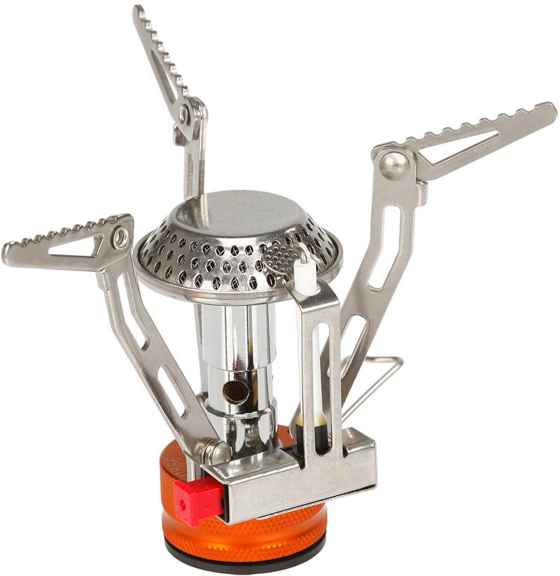Газовая горелка Fire-Maple, c пьезоэлементом. FMS-102FMS-102 Газовая горелка Fire-Maple, c пьезоэлементом. FMS-102FMS-102Классическая газовая портативная горелка FMS-102. В этой портативной горелке применено новое технологическое решение, которое позволяет ставить на горелку емкости от малого до большого размера, благодаря универсальным лапкам-держателям имеющим 2 режима раскладывания. Объемная высокая конфорка обеспечивает сильное стабильное пламя и увеличивает мощность. Компактная складная горелка сделана из нержавеющей стали и сплава алюминия. Газовая портативная горелка FMS-102 снабжена ниппелем, особой системой предотвращения потери топлива при каждом подсоединении и отсоединении сменного картриджа. Это позволяет в разы снизить расход жизненно необходимого топлива в путешествии. Дополнительно имеется пьезоэлектрический поджиг, что позволяет мгновенно зажечь пламя. Эта модель отлично подходит для использования с резьбовыми сменными картриджами любых типов. Возможно подсоединение к цанговому баллону при помощи адаптера FMS-701. 1 литр воды закипает за 3 минуты 25...