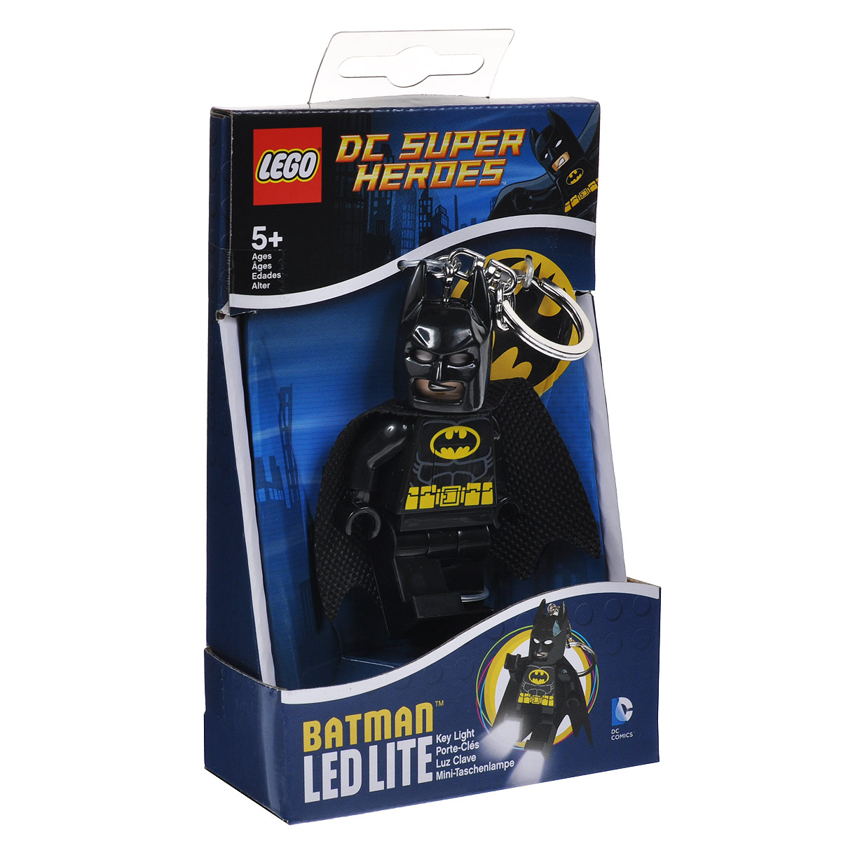 Брелок-фонарик для ключей Lego BatmanLGL-KE26 Брелок-фонарик для ключей Lego BatmanLGL-KE26Брелок-фонарик для ключей Lego Batman станет отличным подарком для знакомых или коллег по работе. Его можно пристегнуть к рюкзаку, сумке или повесить на связку ключей. Lego Batman - это современный осветительный прибор в классической форме фигурки Lego с подвижными конечностями. В ноги фигурки встроены два ярких светодиода, которые включаются нажатием на кнопку, расположенную на животе человечка.