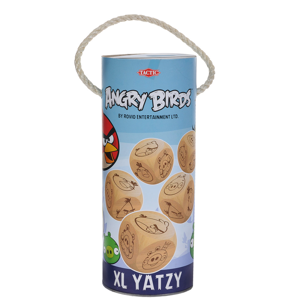 Настольная игра Angry Birds Ятцы40917 Настольная игра Angry Birds Ятцы40917Настольная игра Angry Birds Ятцы позволит вашему ребенку весело провести время в компании друзей или семьи. Ятцы - классическая игра с кубиками, бросая которые нужно набрать определенную комбинацию. Цель игры - набрать максимальное количество комбинаций картинок, выбирая и бросая кубики. За каждую собранную комбинацию начисляется определенное количество очков. В каждом раунде игроки могут сделать по три броска любым количеством кубиков. Каждый участник заполняет строку в таблице результатов. Победителем становится игрок, набравший наибольшее количество очков. В комплект игры входят: 5 деревянных кубиков, на сторонах которых изображены персонажи Angry Birds, таблица результатов и правила игры на русском языке.