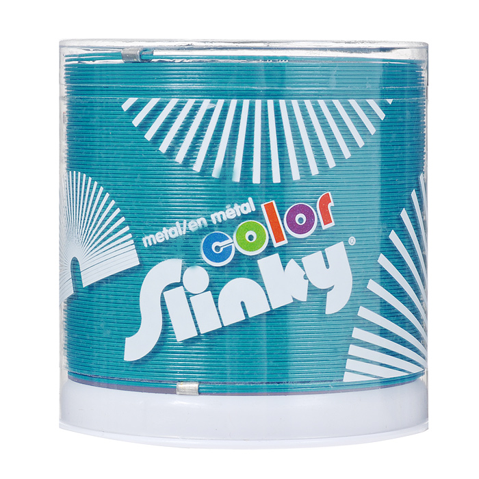 Игрушка-пружинка Slinky, металлическая, цвет: бирюзовыйСЛ8-111/blue Игрушка-пружинка Slinky, металлическая, цвет: бирюзовыйСЛ8-111/blueИгрушка-пружинка Slinky - это deluxe-версия оригинальной пружинки Slinky из металла, окрашенная на заводе Slinky в США специальным цветным лаком с использованием самого современного оборудования и лучших материалов. Цветная пружинка из металла - это не просто игрушка, это вершина современного модельного ряда Slinky. Особый широкий профиль витков пружинки обеспечивает мягкое и плавное перекатывание, а так же исключает вероятность случайного запутывания. Как и классическую металлическую Слинки, эту пружинку можно запускать по лестнице или перекатывать из одной руки в другую. Порадуйте своего ребенка таким замечательным подарком!