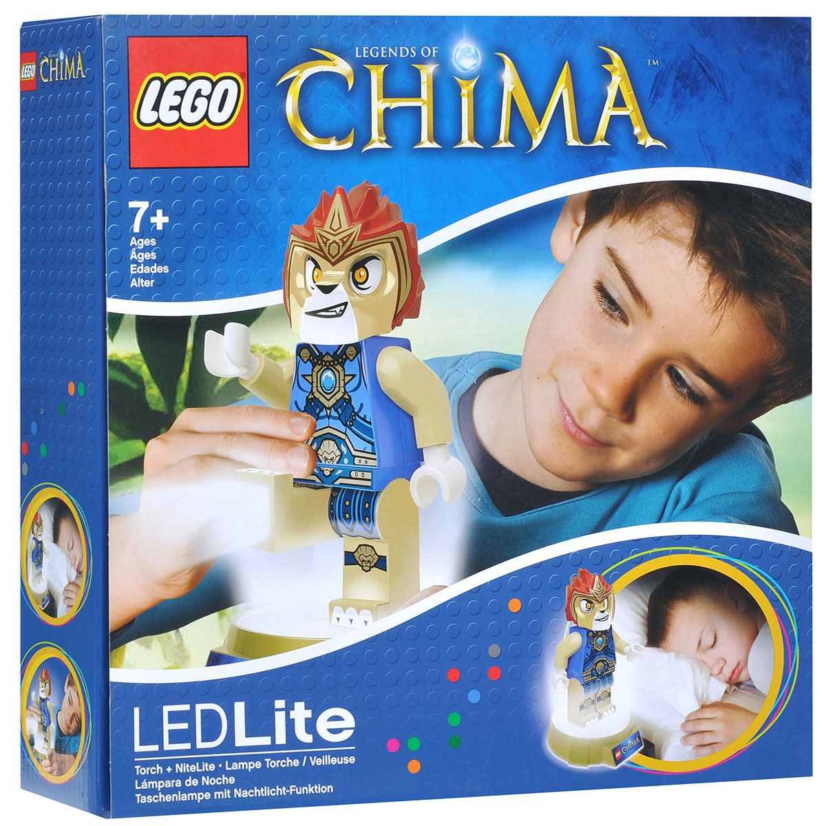 LEGO: Фонарик-ночник Chima: Laval LGL-TOB15LGL-TOB15 LEGO: Фонарик-ночник Chima: Laval LGL-TOB15LGL-TOB15Фонарик-ночник LEGO Chima Laval - обязательный атрибут детской комнаты. Его мягкий свет успокаивающе действует на малышей, которые боятся темноты, не напрягая детские глазки и не создавая излишнего светового излучения. При этом его света достаточно, чтобы легко ориентироваться в темноте. Ночник автоматически отключается через 30 минут. Фигурка снимается со светящейся базы, благодаря чему ее можно использовать как фонарик. Включается нажатием кнопки на груди. Фигурка питается от 3 батареек АА.