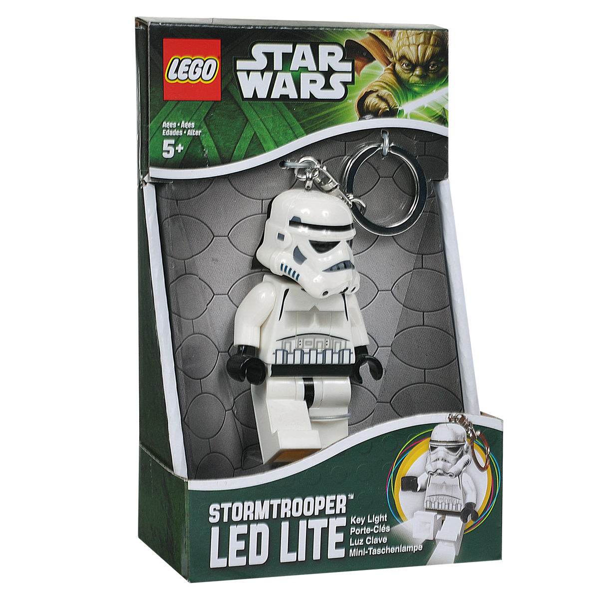 Брелок-фонарик для ключей Lego Звездные войны-ШтормтруперLGL-KE12 Брелок-фонарик для ключей Lego Звездные войны-ШтормтруперLGL-KE12Брелок-фонарик для ключей Lego Звездные войны-Штормтрупер станет отличным подарком для знакомых или коллег по работе. Его можно пристегнуть к рюкзаку, сумке или повесить на связку ключей. Lego Звездные войны-Штормтрупер - это современный осветительный прибор в классической форме фигурки Lego с подвижными конечностями. В ноги фигурки встроены два ярких светодиода, которые включаются нажатием на кнопку, расположенную на животе человечка. Характеристики: Материал: пластик, металл. Цвет: белый. Размер брелока (без учета застежки-карабина): 7,5 см см х 4 см х 2 см. Изготовитель: Китай. BR> В комплекте c батарейками 2 х СR2025 3u.