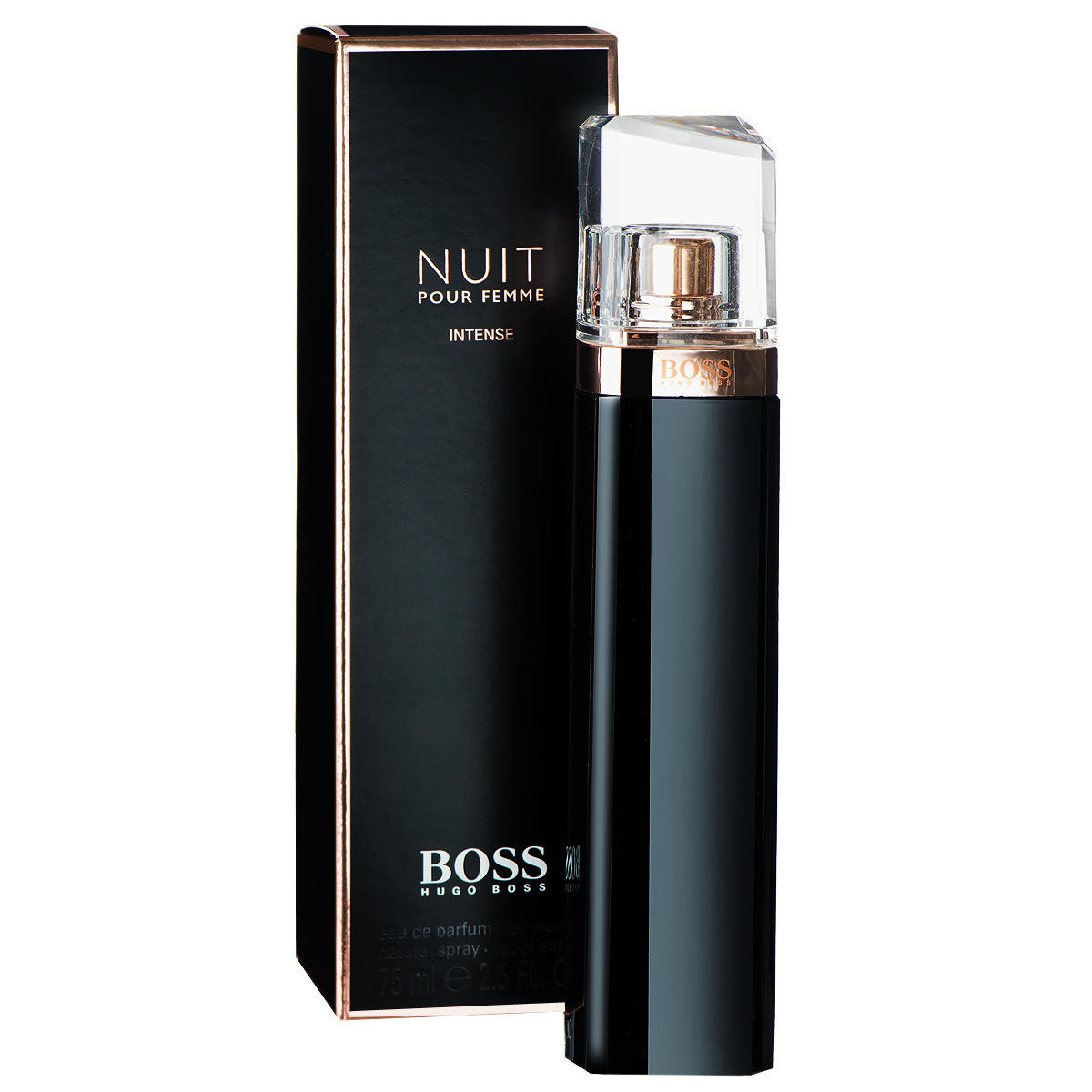 Hugo Boss Парфюмерная вода Nuit Intense, женская, 75 мл0737052796567 Hugo Boss Парфюмерная вода Nuit Intense, женская, 75 мл0737052796567Hugo Boss представляет новую, более интенсивную интерпретацию оригинального издания под названием Nuit Intense. Hugo Boss Nuit Intense - стойкий вечерний аромат для уверенной в себе женщины, которая готовится стать королевой этой ночи. Аромат очень элегантный и подходит для особых случаев. Композиция характеризуется более интенсивным звучанием. Аккорд белого персика в верхних нотах стал еще ярче, чтобы подчеркнуть женственность и чувственность аромата. Цветочное сердце включает ноты фиалки, жасмина и других белых цветов. База состоит из кристаллического мха, теплого дерева и сливочного сандала. Классификация аромата: цветочный. Пирамида аромата: верхние ноты - персик; ноты сердца - жасмин, фиалка; ноты шлейфа - дубовый мох, сандаловое дерево. Товар сертифицирован.