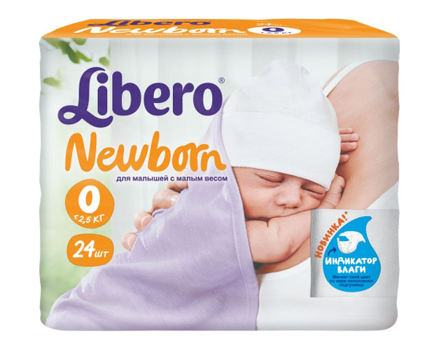 Libero Подгузники Newborn Premature (<2,5 кг) 24 шт6359 Libero Подгузники Newborn Premature (<2,5 кг) 24 шт6359Подгузники Libero Newborn (Либеро Ньюборн) - подгузники премиум-класса! Они позаботятся о сухости и комфорте вашего малыша. Мягкие и ультратонкие подгузники хорошо впитывают влагу и сидят на крохе, не стесняя его движений, дарят комфорт и радость. Первые в жизни подгузники для ребенка должны быть особенно мягкими и комфортными. Libero Newborn замечательно подойдут для нежной и чувствительной кожи вашего малыша. Подгузники изготовлены из мягких материалов, приятных на ощупь и не вызывающих аллергии, не содержат лосьонов. Преимущества подгузников Libero Newborn: Мягкая поверхность внутри и снаружи; Эластичный удобный поясок и тянущиеся боковинки; Мягкие барьерчики от протекания по бокам и резиночки вокруг ножек. Вырез вокруг пупка, закрытый тонким дышащим материалом - во избежание натирания. Индикатор влаги, который меняет свой цвет по мере наполнения подгузника. Он помогает своевременно поменять подгузник и сохранить кожу малыша...