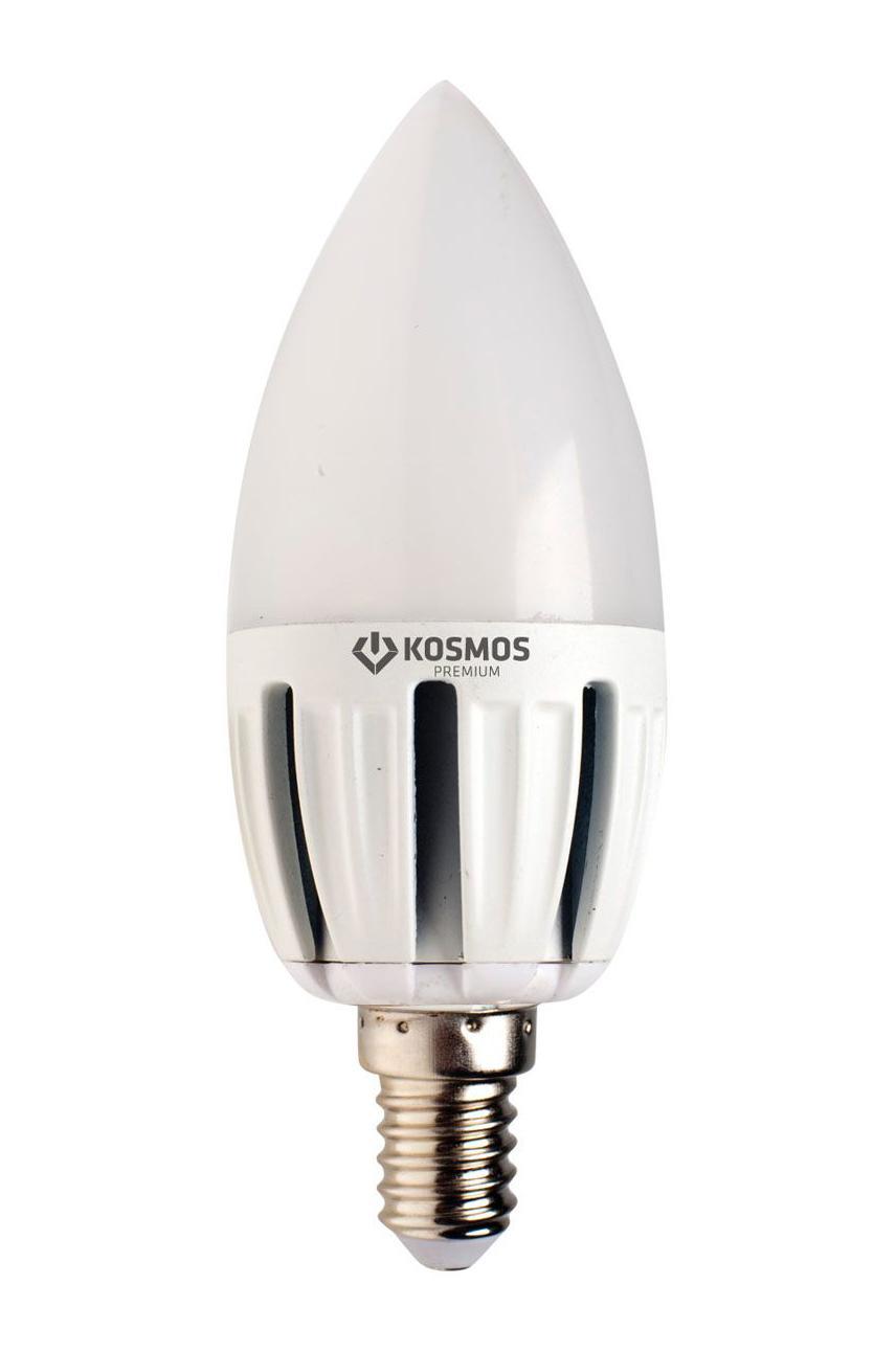 Светодиодная лампа Kosmos Premium, теплый свет, цоколь Е27, 5W. KLED5wCN230vE2727KLED5wCN230vE2727 Светодиодная лампа Kosmos Premium, теплый свет, цоколь Е27, 5W. KLED5wCN230vE2727KLED5wCN230vE2727Использование светодиодов от мирового лидера SAMSUNG и предоставление 2 лет гарантии – залог надежной и стабильной работы лампы. Теплый оттенок света лампы по цветовой температуре соответствует обычной лампе накаливания и позволит создать уют в спальнях и местах отдыха.
