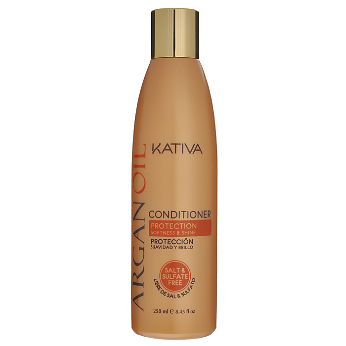 Kativa Кондиционер Argan Oil для волос, увлажняющий, 250 мл65866201 Kativa Кондиционер Argan Oil для волос, увлажняющий, 250 мл65866201Кондиционер увлажняет, питает, придает блеск и шелковистость волосам. Высококачественное аргановое масло насыщает волосы необходимыми витаминами, антиоксидантами и жирными кислотами. Кондиционер способствует лучшему расчесыванию волос, предотвращает их ломкость. В состав входит аргановое масло, содержащее масло Е, антиоксиданты и Омега 3 и 9. Увлажняет, питает и придает волосам блеск и гладкость. Продлевает эффект выпрямления. Способ применения : нанесите на чистые вымытые волосы только по длине, оставьте на 2-3 минуты для лучшего воздействия, а затем тщательно смойте.