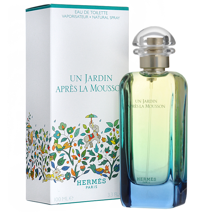Hermes Туалетная вода Un Jardin Apres La Mousson, женская, 50 мл25688 Hermes Туалетная вода Un Jardin Apres La Mousson, женская, 50 мл25688Hermes Un Jardin Apres La Mousson - третий аромат в коллекции Jardin от Hermes. Он посвящен индийским лесам после периода муссонных дождей. Чтобы получить вдохновение для создания этого аромата, Жан-Клод Эллена (Jean-Claude Ellena), парфюмер Hermes, ездил в Кералу в юго-западной Индии, где и был впечатлен процессом возрождения природы после сезона дождей. Аромат создан из самых высококачественных ингредиентов, что придает ему атмосферу роскоши и глубины, но в то же время он необыкновенно легок и свеж. Композиция построена на пряных, растительных и цветочных оттенках. Классификация аромата : цветочный. Пирамида аромата : Основные ноты: кориандр, имбирь, перец, цветок гавайского имбиря, кардамон. Ключевые слова Страстный, роскошный, яркий!