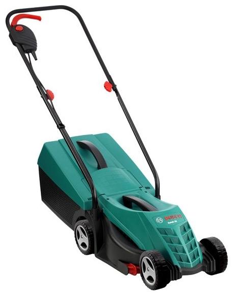Газонокосилка Bosch Rotak 32Rotak 32 Газонокосилка Bosch Rotak 32Rotak 32Электрическая газонокосилка Rotak 32 – это оптимальное решение для ухода за газоном. Инструмент обеспечивает эффективную стрижку даже в трудных условиях: высокая трава, кошение вблизи стен, грядок и края газона. Rotak 32 удобна в транспортировке и хранении благодаря малому весу и складывающимся ручкам. Инновационные направляющие. Патент BOSCH Поднимают траву и направляют прямо на нож. Превосходный результат стрижки прямо по краю газона, экономия времени стрижки до 10%. Высокооборотистый двигатель с понижающей передачей мощностью 1200 Вт обеспечивает аккуратный срез даже в самых сложных условиях. Малый вес Самый лёгкий в своей категории - вес 6,8 кг; со встроенными ручками для удобства транспортировки.