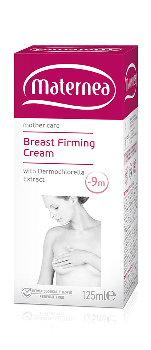 Maternea Крем для бюста Breast Firming Cream, подтягивающий, 125 мл300057 Maternea Крем для бюста Breast Firming Cream, подтягивающий, 125 мл300057Подтягивающий крем для бюста содержит специально подобранные активные вещества, которые эффективно повышают эластичность кожи, предупреждают ее от провисания, питают и увлажняют. Кожа становится здоровой, мягкой и упругой. - Активный биотехнологический комплекс Bio-Bustyl® и экстракт зеленых водорослей Дермохлорелла стимулируют клеточный метаболизм и синтез коллагена, глубоко реструктурируют кожу, обеспечивая ее подтянутость и эластичность и предупреждают образование растяжек. - Экстракт кигелии (Kigelia Africana) смягчает, тонизирует и успокаивает кожу. Способ применения: наносите утром и/или вечером, массируя кожу круговыми движениями от основы груди к декольте, продвигаясь к шее. С первых месяцев беременности. Может быть использован и кормящими матерями, но необходимо хорошо промывать область сосков перед кормлением младенца. Товар сертифицирован.