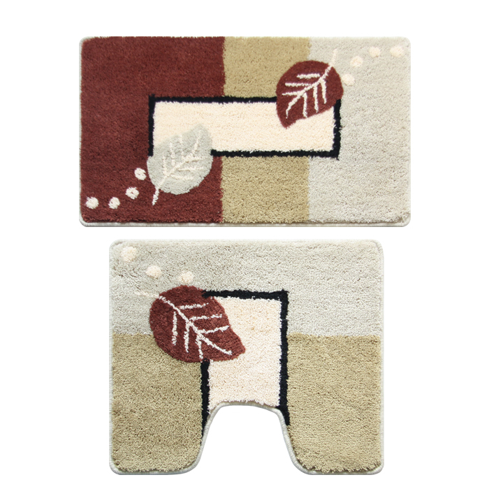 Набор ковриков для ванной комнаты Milardo "Late Autumn", 2 шт