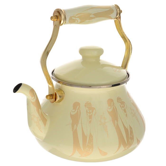 Чайник Fashion Kitchen Dueto Creme, 2,5 лK25GBBGG Чайник Fashion Kitchen Dueto Creme, 2,5 лK25GBBGGЧайник Fashion Kitchen Dueto Torrido, изготовленный из высококачественной нержавеющей стали, имеет внутреннее покрытие Pemco из фарфоровой керамики для легкого удаления накипи. Накипь легко удаляется при мытье обычной губкой. Покрытие абсолютно безопасно для воды и здоровья человека. Ручка выполнена из фарфора и нержавеющей стали с позолотой. Подходит для использования на всех видах плит, включая индукционные.