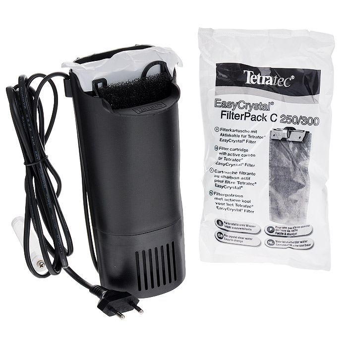 Фильтр внутренний для аквариумов Tetra EasyCrystal 250 Filter Box, 15-40 л151567 Фильтр внутренний для аквариумов Tetra EasyCrystal 250 Filter Box, 15-40 л151567Фильтр внутренний для аквариумов Tetra EasyCrystal 250 Filter Box предназначен для обеспечения кристально прозрачной, здоровой воды. Простота в обслуживании. Фильтр позаботится посредством механической, биологической и химической очистки о прозрачной, здоровой воде; Механическая очистка: двусторонняя фильтрующая губка для надежного удаления мельчайших частичек грязи. Белая сторона для предварительной фильтрации, зеленая сторона для тщательной тонкой фильтрации; Биологическая фильтрация: фильтрующая губка и био-шарики с особенно большой поверхностью, способствующей заселению полезных бактерий; Химическая фильтрация - специальный активированный уголь борется с загрязнением воды и неприятными запахами; Фильтр очень легко чистить; нужно лишь заменять картридж каждые 4 недели. Нет необходимости промывать фильтрующую губку, а значит, ваши руки останутся сухими! Улучшает водообращение при помощи мощной магнитной...