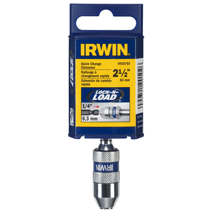 Держатель магнитный для бит и сверл Irwin, 1/4, длина 6,5 см10508166 Держатель магнитный для бит и сверл Irwin, 1/4, длина 6,5 см10508166Держатель Irwin с системой фиксации Lock-N-Load предназначен для быстрой замены бит и сверл. Позволяет менять оснастку одной рукой. Губки конструкции надежно удерживают сверло с хвостиком и с 6 лысками, а также сверла с шаровым фиксатором. Конструкция, изготовленная из углеродной стали (втулка и корпус), обеспечивает надежность и продлевают срок службы. Удерживают биты Insert.