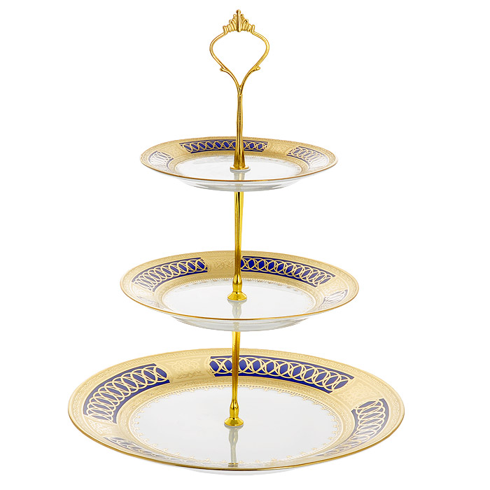 Конфетница Bohmann, 3 яруса. 1852ВНР1852ВНР Конфетница Bohmann, 3 яруса. 1852ВНР1852ВНРЭлегантная конфетница Bohmann, выполненная из высококачественного фарфора, сочетает в себе изысканный дизайн с максимальной функциональностью. Конфетница состоит из трех ярусов разного размера и предназначена для красивой сервировки конфет, фруктов и десертов. Фигурные ярусы конфетницы оформлены оригинальным орнаментом. Держатель конфетницы выполнен из стали. Конфетница Bohmann украсит сервировку вашего стола и подчеркнет прекрасный вкус хозяина, а также станет отличным подарком.
