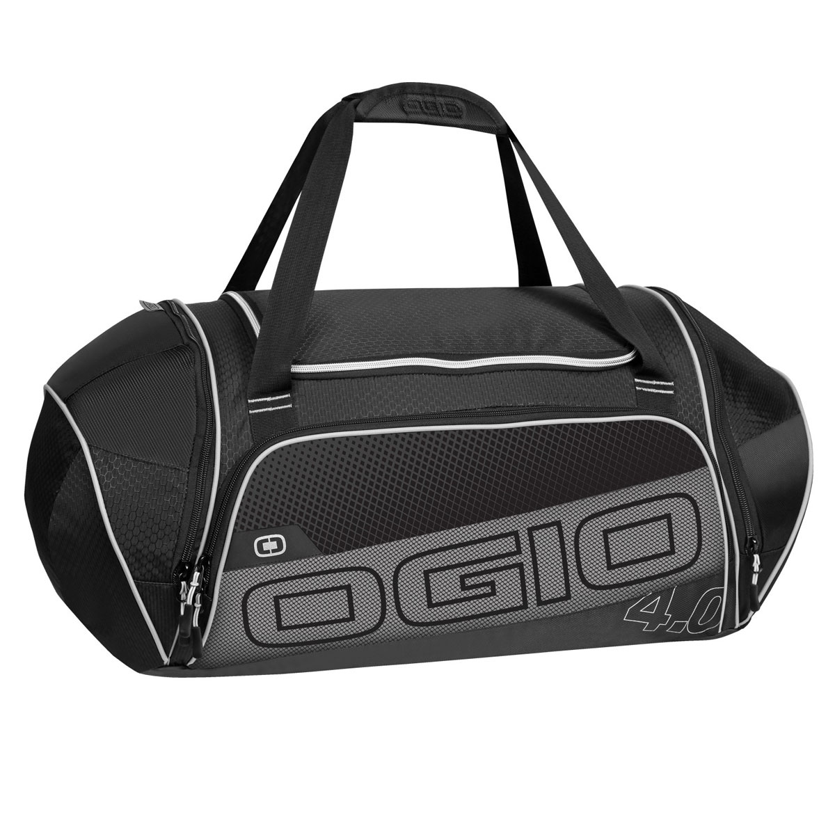 Сумка OGIO Endurance 4.0, цвет: черный, серый. 112037.030112037.030 Сумка OGIO Endurance 4.0, цвет: черный, серый. 112037.030112037.030Сумка Ogio Endurance 4.0 имеет надежную и легкую конструкцию, обладающую высокой устойчивостью к растяжению. Особенности: Складывающаяся система наплечных ремней. Хорошо вентилируемое сетчатое отделение для обуви. Износостойкое и устойчивое к истиранию брезентовое основание. Особое отделение для продуктов питания. Легкая, износоустойчивая и прочная на разрыв ткань. Вместительное основное отделение. Боковой карман с двусторонней застежкой на молнии. Устойчивая к поту, мягкая литая ручка для переноски. Передний карман на молнии для хранения аксессуаров. Большой карман для бутылки с водой. Яркая подкладка. Объем: 47 л. Материал: кареточная ткань 420D, кареточная ткань.