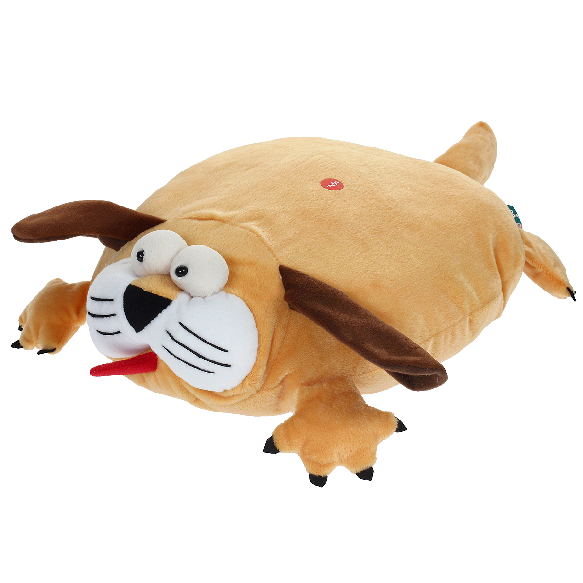 Мягкая озвученная игрушка-подушка Magic Bear Toys Собака цвет: светло-коричневый, коричневыйSAF2005-ZF-M-1 Мягкая озвученная игрушка-подушка Magic Bear Toys Собака цвет: светло-коричневый, коричневыйSAF2005-ZF-M-1Очаровательная мягкая игрушка-подушка Magic Bear Toys Собака не оставит равнодушным ни ребенка, ни взрослого. Приятная на ощупь игрушка выполнена в виде милого песика с объемной головой, лапками и хвостом, туловище собачки является подушкой. Если нажать на подушку, то песик будет гавкать. Такая игрушка-подушка прекрасно дополнит интерьер детской комнаты.