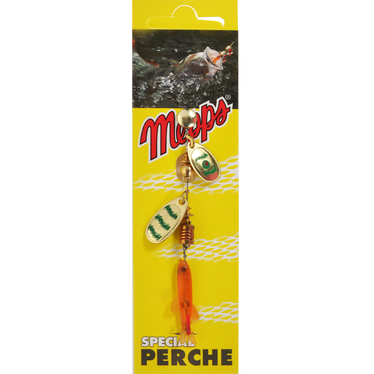Блесна Mepps Tandem Perch OR/VERT, вращающаяся4517 Блесна Mepps Tandem Perch OR/VERT, вращающаяся4517Вращающаяся блесна Mepps Tandem Perch OR/VERT в первую очередь рассчитана на ловлю окуня, который наиболее распространен в большинстве рек и озер. Двойной лепесток Tandem Perch и плавное погружение дают быстрые и сверх привлекательные сигналы, что вызывает у хищника желание полакомиться мальком.