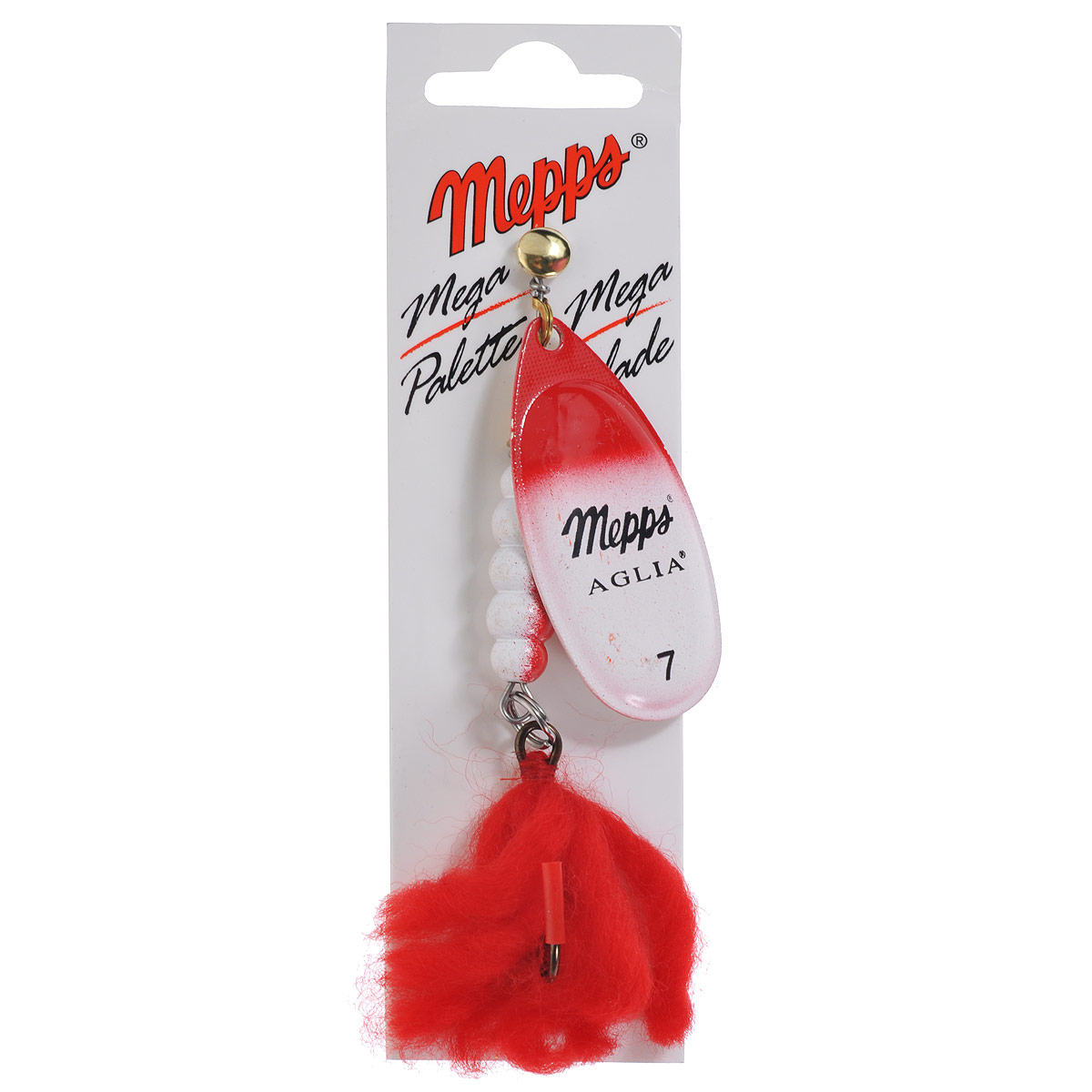 Блесна Mepps Aglia Blanc Rouge AG, вращающаяся, №7. 45274527 Блесна Mepps Aglia Blanc Rouge AG, вращающаяся, №7. 45274527Вращающаяся блесна Mepps Aglia Blanc Rouge AG среди бесконечных моделей самого бренда или других производителей по праву считается одной из самых уловистых и универсальных. Грамотно подобранная по размеру и цвету, эта приманка способна поймать любую рыбу - и лосося, и пескаря. Одним из главных преимуществ этой модели является стабильная игра при самой медленной скорости проводки, а идеальная работа блесны известна рыбакам по всему миру. В большинстве случаев плавная медленная проводка оказывается и наиболее эффективной. По своим характеристикам блесна больше всего подходит для ужения по течению. Благодаря стабильной работе, она с успехом может применяться и на неравномерном течении. При ловле хищной рыбы в стоячей воде эта блесна потрясающе уловиста. Ее значительная упористость дает возможность облавливать даже самые неглубокие области над пластом водорослей или делать проводку у самой водной поверхности. Блесна создает заметные гидроакустические волны, которые помогают рыбе...