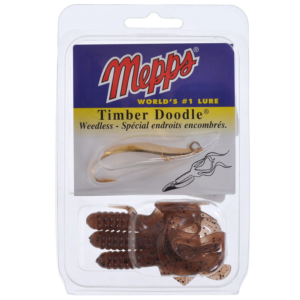 Блесна Mepps Timber Doodle OR, колеблющаяся, №0, 8 г4455 Блесна Mepps Timber Doodle OR, колеблющаяся, №0, 8 г4455С блесной Mepps Timber Doodle OR может ловить рыбу даже непрофессионал, даже в самых густых водных зарослях, поскольку она настоящая незацепляйка. Кроме того, у нее просто неотразимая игра, привлекающая, например, окуня или северную щуку. Она вибрирует при заглублении, поэтому подходит и для кастинга, и для троллинга. Блесна отделана золотом 24 пробы, крючки и соединяющие кольца изготовлены из нержавеющей стали. В комплект входят три приманки, внешне напоминающие сорняк. Блесна имеет несколько эффективных способов проводки, в том числе: ступенчатая, равномерная с подергиванием, равномерная в полводы с остановками и т.п. Колеблющаяся блесна подходит для ловли судака, щуки и окуня.