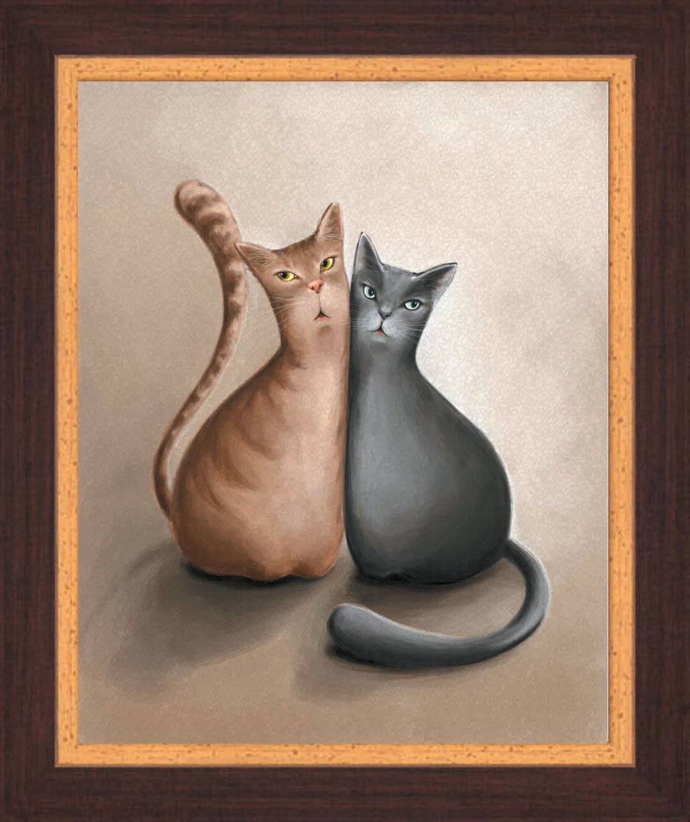 Постер в раме Postermarket Два кота, 24 см х 30 смPM-2401 Постер в раме Postermarket Два кота, 24 см х 30 смPM-2401Картина для интерьера (постер) - современное и актуальное направление в дизайне любых помещений. Постер с красочным изображением двух котов оформлен в раму коричневого цвета, выполненную из пластика под дерево. Картина защищена прозрачным пластиком. С задней стороны имеется петелька для подвешивания к стене. Картина может использоваться для оформления любых интерьеров: - дом, квартира (гостиная, спальня, кухня, прихожая, детская); - офис (комната переговоров, холл, кабинет); - бар, кафе, ресторан или гостиница. Картины, предоставляемые компанией Постермаркет: - собраны вручную из лучших импортных комплектующих; - надежно упакованы в пленку с противоударными уголками.