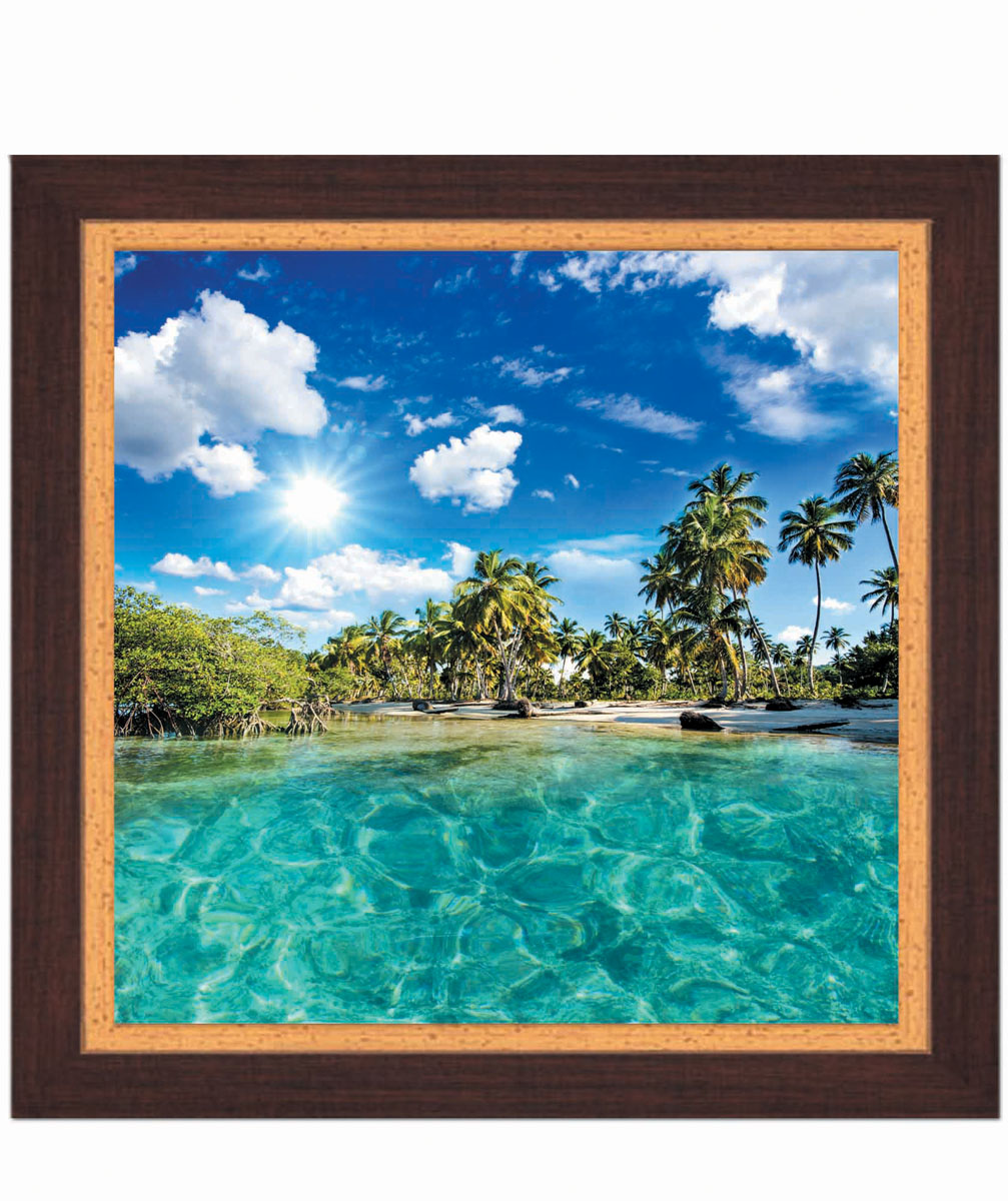 Постер в раме Postermarket Пляж, 30 см х 30 смPM-3002 Постер в раме Postermarket Пляж, 30 см х 30 смPM-3002Картина для интерьера (постер) - современное и актуальное направление в дизайне любых помещений. Постер с красочным изображением тропического пляжа оформлен в раму коричневого цвета, выполненную из пластика под дерево. Картина защищена прозрачным пластиком. С задней стороны имеется петелька для подвешивания к стене. Картина может использоваться для оформления любых интерьеров: - дом, квартира (гостиная, спальня, кухня, прихожая, детская); - офис (комната переговоров, холл, кабинет); - бар, кафе, ресторан или гостиница. Картины, предоставляемые компанией Постермаркет: - собраны вручную из лучших импортных комплектующих; - надежно упакованы в пленку с противоударными уголками.