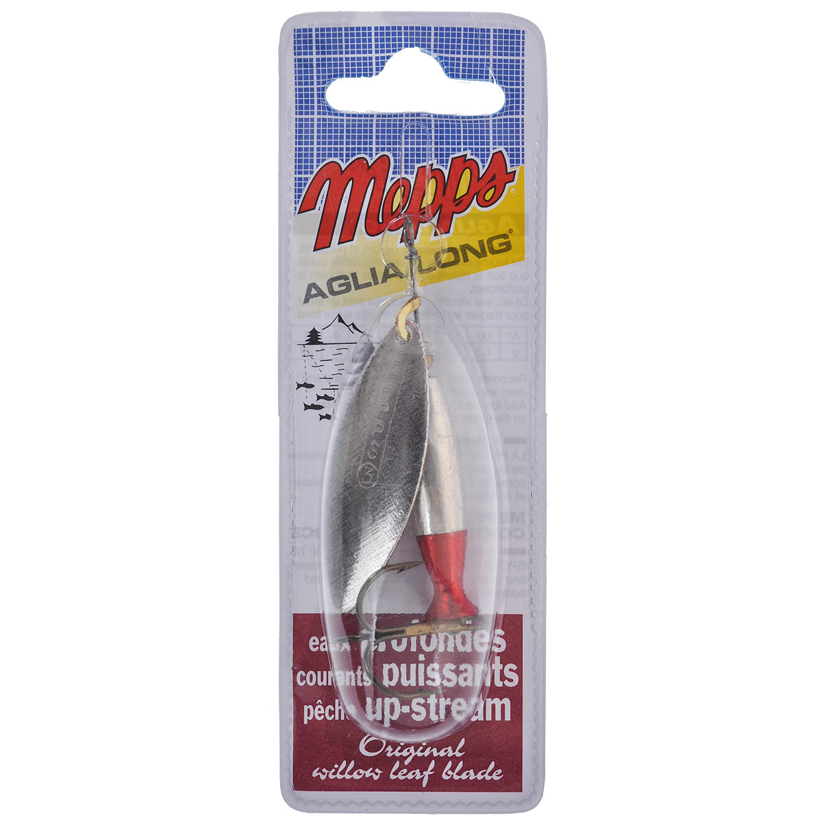 Блесна Mepps Aglia Long Heavy AG-AG/RGE, вращающаяся, №3, 24 г7157 Блесна Mepps Aglia Long Heavy AG-AG/RGE, вращающаяся, №3, 24 г7157Вращающаяся блесна Mepps Aglia Long Heavy AG-AG/RGE, благодаря своему «ивовому» лепестку и более тяжелому весу хорошо держит медленное и стабильное вращение на самых сильных течениях. Она рекомендуется для плотных потоков, быстрой и глубокой воды и для ловли против течения. Также блесна хороша и для использования в озерах при охоте на донных хищников, которые не реагируют на быстроходные приманки. Груз-сердечник Aglia Long Heavy AG-AG/RGE состоит из пулевидного тела и хвостового раструба. Именно хвост-стабилизатор обеспечивает устойчивое горизонтальное движение приманки. И не только при большой скорости проводки, но и при средней, что само по себе уже большая редкость для утяжеленных вращалок.