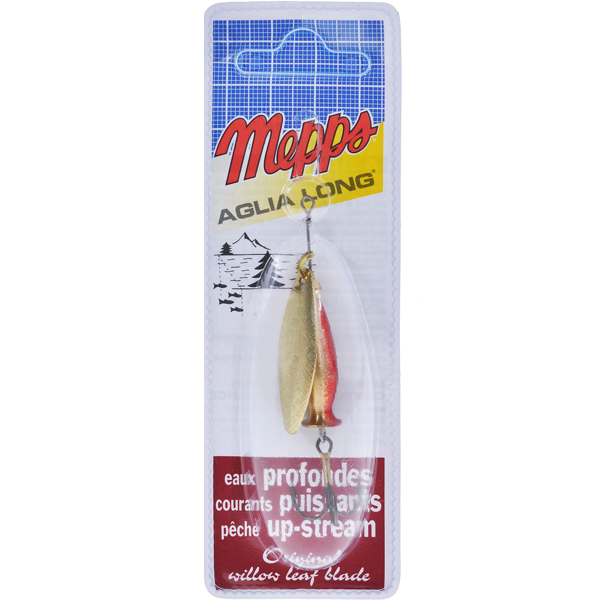 Блесна Mepps Aglia Long Heavy OR-OR/RGE, вращающаяся №1+, 12 г7128 Блесна Mepps Aglia Long Heavy OR-OR/RGE, вращающаяся №1+, 12 г7128Вращающаяся блесна Mepps Aglia Long Heavy OR-OR/RGE, благодаря своему ивовому лепестку и более тяжелому весу хорошо держит медленное и стабильное вращение на самых сильных течениях. Она рекомендуется для плотных потоков, быстрой и глубокой воды и для ловли против течения. Также блесна хороша и для использования в озерах при охоте на донных хищников, которые не реагируют на быстроходные приманки. Груз-сердечник Aglia Long Heavy AG-AG/RGE состоит из пулевидного тела и хвостового раструба. Именно хвост-стабилизатор обеспечивает устойчивое горизонтальное движение приманки. И не только при большой скорости проводки, но и при средней, что само по себе уже большая редкость для утяжеленных вращалок.