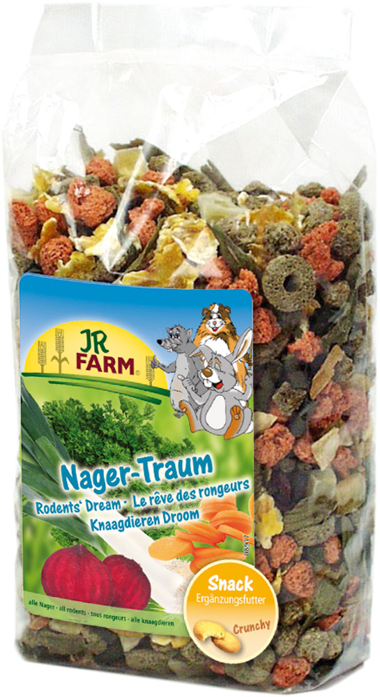 Лакомство для грызунов JR Farm Мечта грызунов, 200 г36510 Лакомство для грызунов JR Farm Мечта грызунов, 200 г36510Лакомство для грызунов JR Farm Мечта грызунов - разноцветная смесь, сделанная из высококачественного сырья и множества овощей. Богата витаминами и легко переваривается! Дополнение к основному корму для грызунов. Состав: шарики петрушки, травяная мука из маиса, пшеницы и шпината, хлопья маиса, морковь, картофель, свекла, лук-порей. Без искусственных красителей и консервантов. Пищевая ценность: белок 15,4%, жиры 2,6%, волокно 14,2%, зола 6,3%. Вес: 200 г. Товар сертифицирован. Уважаемые клиенты! Обращаем ваше внимание на возможные изменения в дизайне упаковки. Качественные характеристики товара остаются неизменными. Поставка осуществляется в зависимости от наличия на складе.
