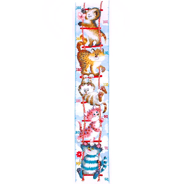 Набор для вышивания крестом Anchor Cats Height Chart, 27,5 х 125 см PIO00017704616 Набор для вышивания крестом Anchor Cats Height Chart, 27,5 х 125 см PIO00017704616В наборе для вышивания Anchor Cats Height Chart есть все необходимое для создания собственного чуда: канва, нитки мулине, игла, схема рисунка, инструкция. Сколько положительных эмоций несет с собой вышивка, сделанная своими руками! Собственноручно выполненная работа - это эксклюзивная вещь, похожую которую вы нигде не найдете! В набор входят: - канва Aida 14 (белая) (100% хлопок), - нитки Anchor (100% хлопок), - игла, - черно-белая схема, - инструкция (универсальная).