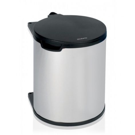 Ведро для мусора Brabantia, встраиваемое, 15 л418181 Ведро для мусора Brabantia, встраиваемое, 15 л418181Ведро для мусора Brabantia изготовлено из полированной стали с пластиковой крышкой, благодаря чему не подвержено коррозии. Съемное пластиковое ведро с ручкой легко содержать в чистоте. Ведро встраивается внутрь шкафа. Благодаря компактному дизайну оно легко впишется практически в любой кухонный шкаф. Механизм закрепляется на внутренней части шкафа. Подходит для дверей открывающихся влево и вправо. Фурнитура для монтажа в комплекте. Крышка открывается и закрывается автоматически при открытии/закрытии двери шкафа. Для модели подходят мусорные мешки Brabantia (размер D).