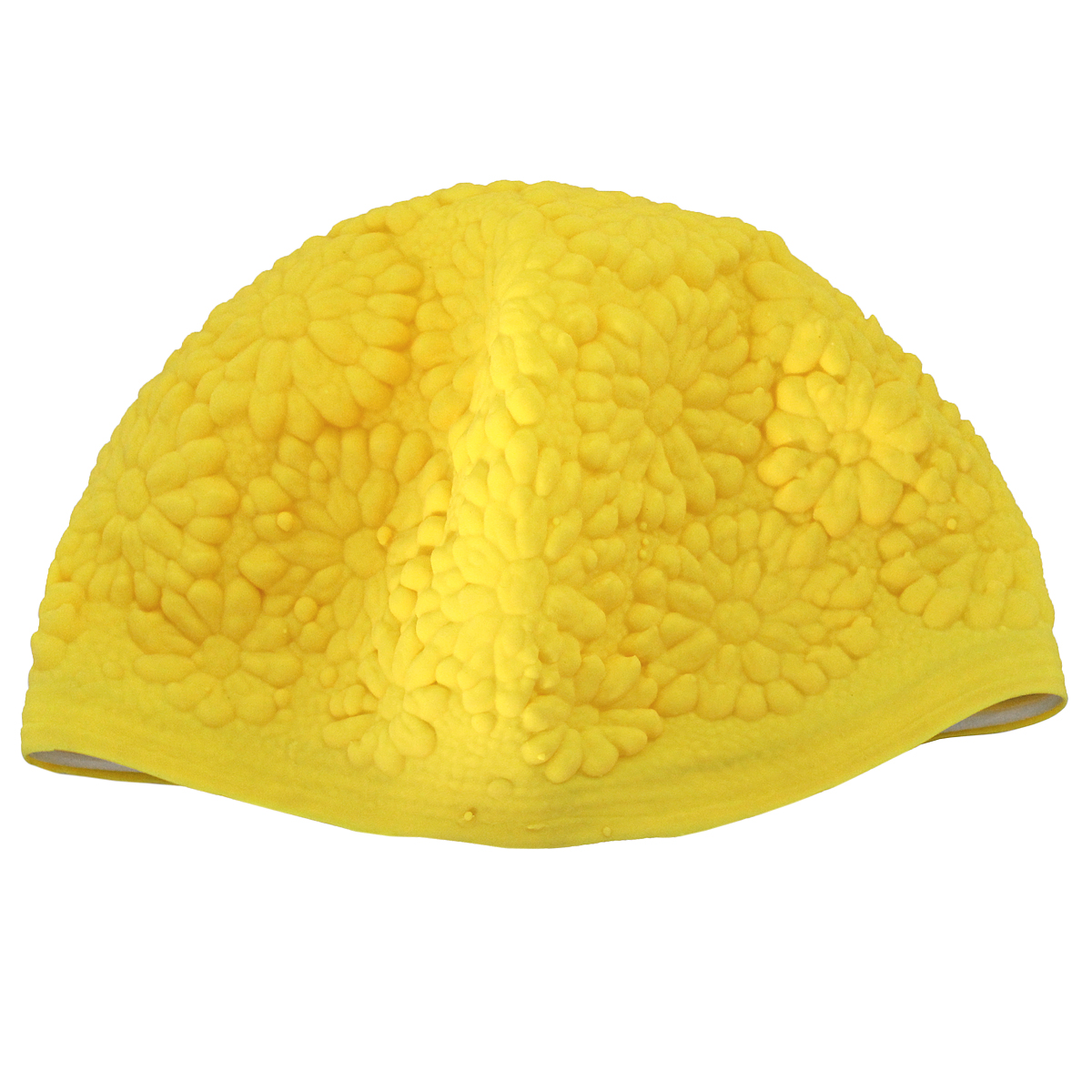 Шапочка для плавания MadWave Hawaii Chrysanthemum, женская, цвет: желтыйM0517 01 0 06W Шапочка для плавания MadWave Hawaii Chrysanthemum, женская, цвет: желтыйM0517 01 0 06WЛатексная шапочка для плавания MadWave Hawaii Chrysanthemum декорирована цветочным рельефом. Имеет превосходную эластичность и высокий уровень комфорта. Высококачественный материал обеспечивает долгий срок службы. Пузырьковая поверхность уменьшает площадь соприкосновения с волосами. Обхват головы: 53 см.