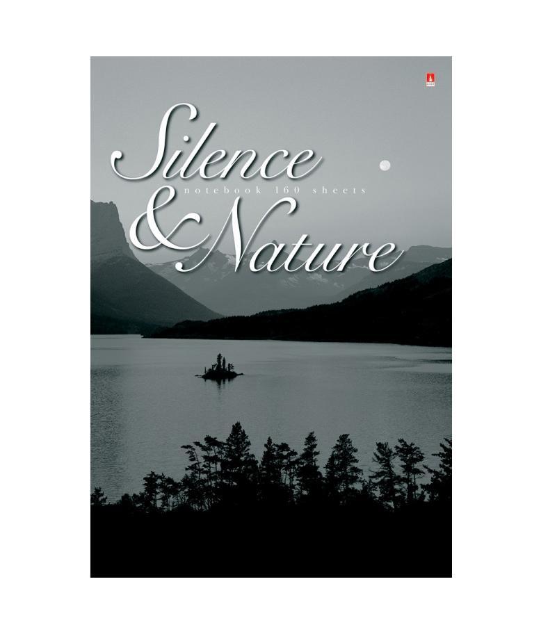 Блокнот Альт Silence and Nature, цвет: черный, белый. 3-160-490/2 ДКЗК41601656 Блокнот Альт Silence and Nature, цвет: черный, белый. 3-160-490/2 ДКЗК41601656Блокнот Альт Silence and Nature удобен для использования в офисе, для тех, кто ведет объемные записи. Бумажный блок из 160 листов в переплетном соединении сделан из белой бумаги высшего сорта. Увеличенный срок службы достигается благодаря твердому переплету. Лучшим звуком для наслаждения природой является тишина. Полное молчание подчеркивает величественность горных вершин, спокойную гладь реки и неподвижные кроны деревьев. Чтобы усилить впечатление, для обложки выбран стиль черно-белых фото.