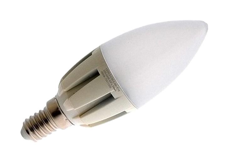Camelion LED5.5-C35/830/E14 светодиодная лампа, 5,5ВтLED5.5-C35/830/E14 Camelion LED5.5-C35/830/E14 светодиодная лампа, 5,5ВтLED5.5-C35/830/E14Экономят до 80% электроэнергии по сравнению с обычными лампами накаливания такой же яркости. Низкое тепловыделение во время работы лампы - возможность использования в светильниках, критичных к повышенному нагреву. Встроенный ЭПРА - возможность прямой замены ламп накаливания. Универсальное рабочее положение. Включение без мерцания. Отсутствие стробоскопического эффекта при работе. Равномерное распределение света по колбе - мягкий свет не слепит глаза. Высокий уровень цветопередачи (Ra не менее 82) - естественная передача цветов. Широкий температурный диапазон эксплуатации (от -15 oC до +40 oC) - возможность использования ламп вне помещений. Рабочий диапазон напряжений - 220-240В / 50Гц Возможность выбора света различного спектрального состава - теплый белый, холодный белый и дневной белый свет. Компактные размеры - возможность использовать практически в любых светильниках, где применяются лампы накаливания.