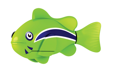 Игрушка для ванны Robofish РобоРыбка: Клоун, цвет: салатовый2501-1 Игрушка для ванны Robofish РобоРыбка: Клоун, цвет: салатовый2501-1Игрушка для ванны Robofish РобоРыбка: Клоун понравится вашему малышу и превратит купание в веселую игру. Она выполнена из безопасного пластика с элементами металла в виде маленькой красочной акулы. При погружении в ванну, аквариум или другую емкостью с водой РобоРыбка начинает плавать, опускаясь ко дну и поднимаясь к поверхности воды. Акула прекрасно имитирует повадки настоящей рыбы. Траектория ее движения зависит от наклона хвоста. Внутри рыбки находится специальный грузик, регулирующий глубину ее погружения. Если рыбка плавает на дне, не всплывая, - уберите грузик; если на поверхности - добавьте грузик. Набор включает подставку, на которой можно разместить рыбку, пока вы с ней не играете. Порадуйте вашего ребенка таким замечательным подарком! Игрушка работает от 2 батарей напряжением 1,5V типа LR44 (2 установлены в игрушку и 2 запасные).
