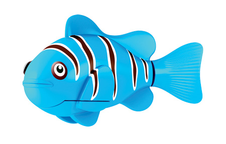 Игрушка для ванны Robofish РобоРыбка: Клоун, цвет: голубой2501-3 Игрушка для ванны Robofish РобоРыбка: Клоун, цвет: голубой2501-3Игрушка для ванны Robofish РобоРыбка: Клоун понравится вашему малышу и превратит купание в веселую игру. Она выполнена из безопасного пластика с элементами металла в виде маленькой красочной акулы. При погружении в ванну, аквариум или другую емкостью с водой РобоРыбка начинает плавать, опускаясь ко дну и поднимаясь к поверхности воды. Акула прекрасно имитирует повадки настоящей рыбы. Траектория ее движения зависит от наклона хвоста. Внутри рыбки находится специальный грузик, регулирующий глубину ее погружения. Если рыбка плавает на дне, не всплывая, - уберите грузик; если на поверхности - добавьте грузик. Набор включает подставку, на которой можно разместить рыбку, пока вы с ней не играете. Порадуйте вашего ребенка таким замечательным подарком! Игрушка работает от 2 батарей напряжением 1,5V типа LR44 (2 установлены в игрушку и 2 запасные).