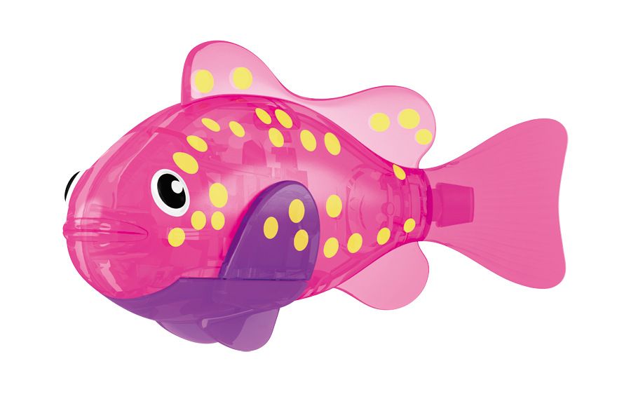 Игрушка для ванны Robofish Светодиодная РобоРыбка: Вспышка, цвет: розовый2541F Игрушка для ванны Robofish Светодиодная РобоРыбка: Вспышка, цвет: розовый2541FИгрушка для ванны Robofish Светодиодная РобоРыбка понравится вашему малышу и превратит купание в веселую игру. Она выполнена из безопасного пластика с элементами металла в виде маленькой красочной рыбки. Игрушка прекрасно имитирует повадки настоящей рыбы. Траектория ее движения зависит от наклона хвоста. При соприкосновении с водой она начинает не только плавать, но и светиться. В целях экономии энергии игрушка отключается автоматически через 4 минуты. Для активации рыбки вытащите ее из воды на несколько секунд, а затем снова запустите в воду. Внутри рыбки находится специальный грузик, регулирующий глубину ее погружения. Если рыбка плавает на дне, не всплывая, - уберите грузик; если на поверхности - добавьте грузик. Набор включает подставку, на которой можно разместить рыбку, пока вы с ней не играете. Порадуйте вашего ребенка таким замечательным подарком! Игрушка работает от 2 батарей напряжением 1,5V типа LR44 (2 установлены в игрушку и 2 запасные).