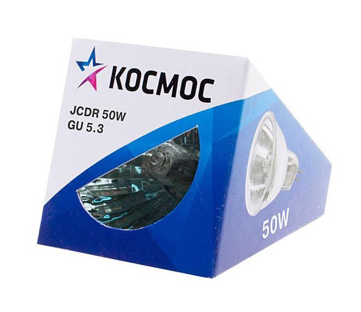 Лампа галогенная Космос. Модель JCDR 50W 230V GU5.3LKsmJCDR220V50W Лампа галогенная Космос. Модель JCDR 50W 230V GU5.3LKsmJCDR220V50WГалогенная лампа Космос выполнена с отражателем и защитным стеклом, которое обеспечивает безопасность эксплуатации лампы, предохраняя внутреннюю капсулу и отражатель от попадания пыли. Колба лампы изготовлена из кварцевого стекла с добавками, экранирующими УФ-излучение. Особенности галогенной лампы Космос стабильный и ровный световой поток на протяжении всего срока службы яркий белый свет, его четкая направленность компактный размер высокий коэффициент цветопередачи срок службы в 2 раза дольше, чем у обычной лампы накаливания стекло защищает от ультрафиолетового излучения. Характеристики: Модель: JCDR 50W 230V GU5.3. Материал: стекло, металл. Диаметр: 5 см. Общая длина: 5 см. Тип цоколя: GU5.3. Мощность: 50 Вт. Световой поток: 400 Lm. Средний срок службы: 2000 часов. Напряжение: 230 В. Размер упаковки: 5 см х 5 см х 5 см. Производитель: Россия. Изготовитель: Китай. Российская марка Космос была создана...