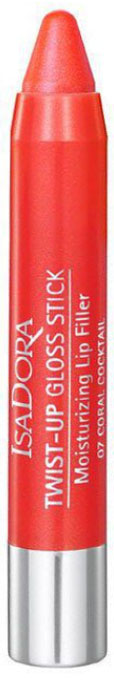 Isa Dora Блеск-карандаш для губ Twist-up Gloss Stick, тон №07 Coral Cocktail, 2,7 г111807 Isa Dora Блеск-карандаш для губ Twist-up Gloss Stick, тон №07 Coral Cocktail, 2,7 г111807Блеск-карандаш для губ Isa Dora Twist-up Gloss Stick с глянцевым эффектом. Блеск заключен в удобную форму карандаша. Мягкая кремовая текстура с увлажняющими свойствами тает на губах и помогает зафиксировать влагу, дарит ощущение комфорта. Коллаген и гиалуроновая кислота оказывают уплотняющее и укрепляющее воздействие - губы выглядят более полными и гладкими. Нет необходимости затачивать карандаш благодаря специальному механизму выдвижного стержня. Товар сертифицирован.