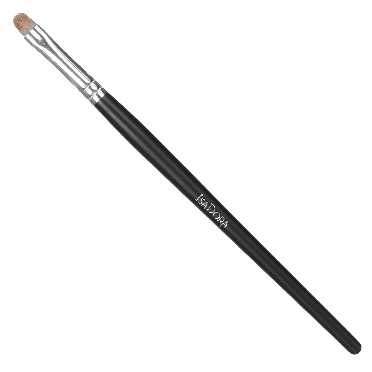 Isa Dora Кисть для теней Eye Shadow Brush Small, малая119115 Isa Dora Кисть для теней Eye Shadow Brush Small, малая119115Малая кисть для теней IsaDora Eye Shadow Brush Small предназначена для точного и аккуратного нанесения теней на небольшие участки век, прорисовки мелких штрихов и тонких линий, а также точного нанесения теней при создании макияжа глаз. Форма кисти позволяет проводить изящные линии и делать тонкие деликатные штрихи. Кисть изготовлена из натурального волоса, стерилизована. Длинная профессиональная ручка выполнена из высококачественного пластика. Товар сертифицирован.